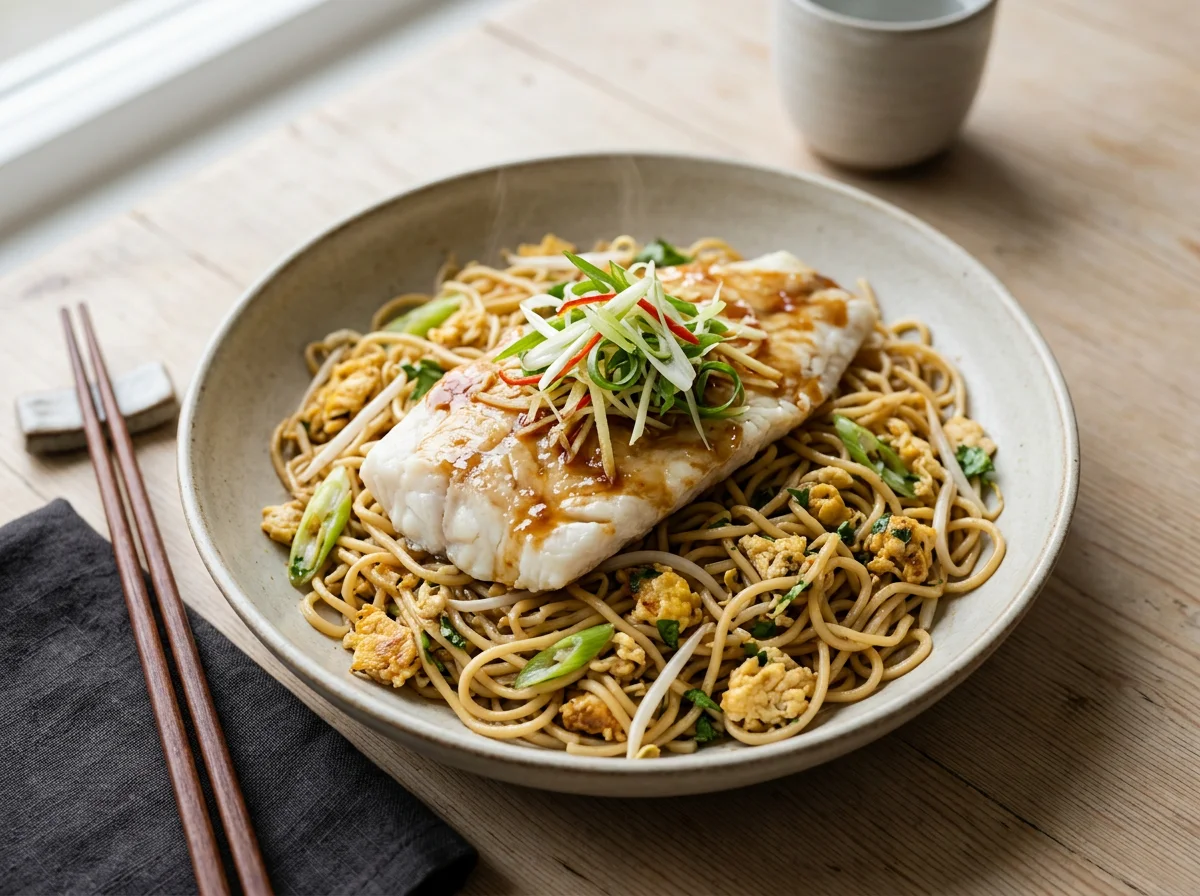 Steam Fish with Noodles photo