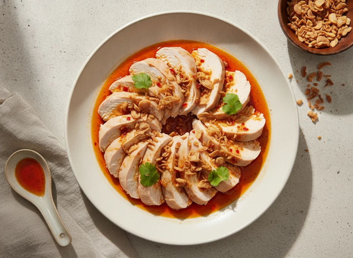 Steamed Chicken with Chili Sauce photo