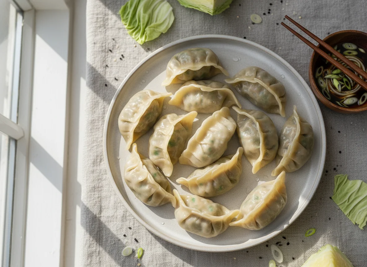 Steamed Pork and Cabbage Dumplings photo