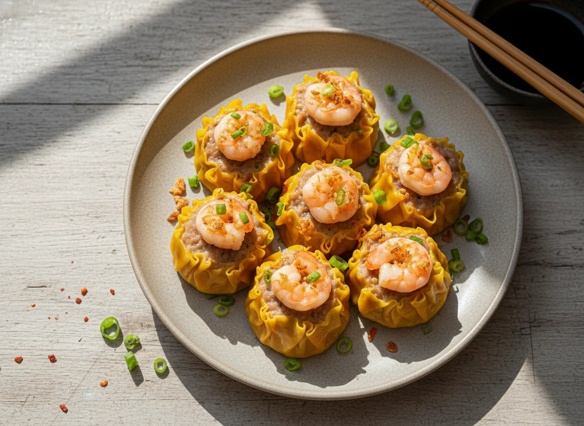Steamed Pork and Shrimp Dumplings (Siu Mai) photo