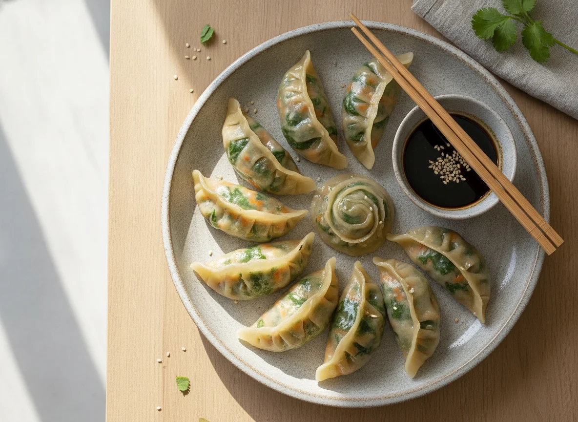 Steamed Vegetable Dumplings photo
