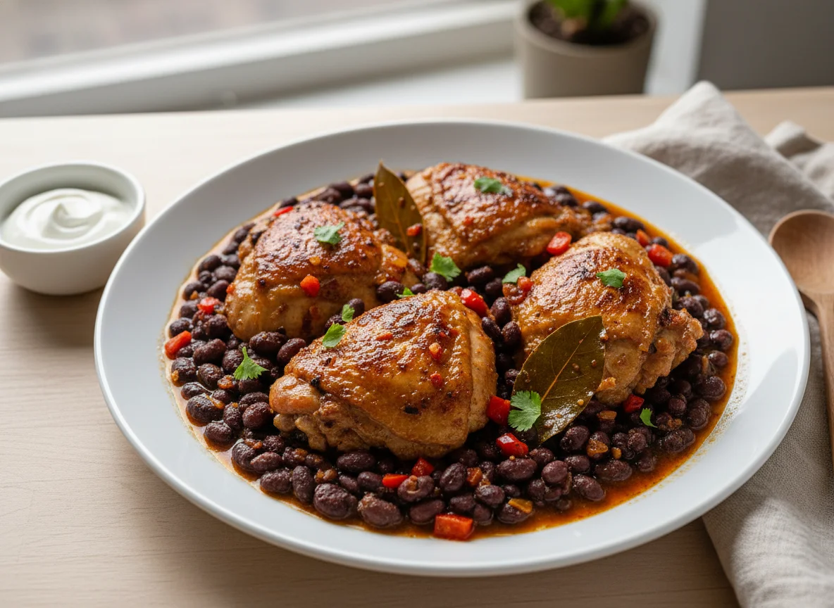 Stewed Chicken with Black Beans photo