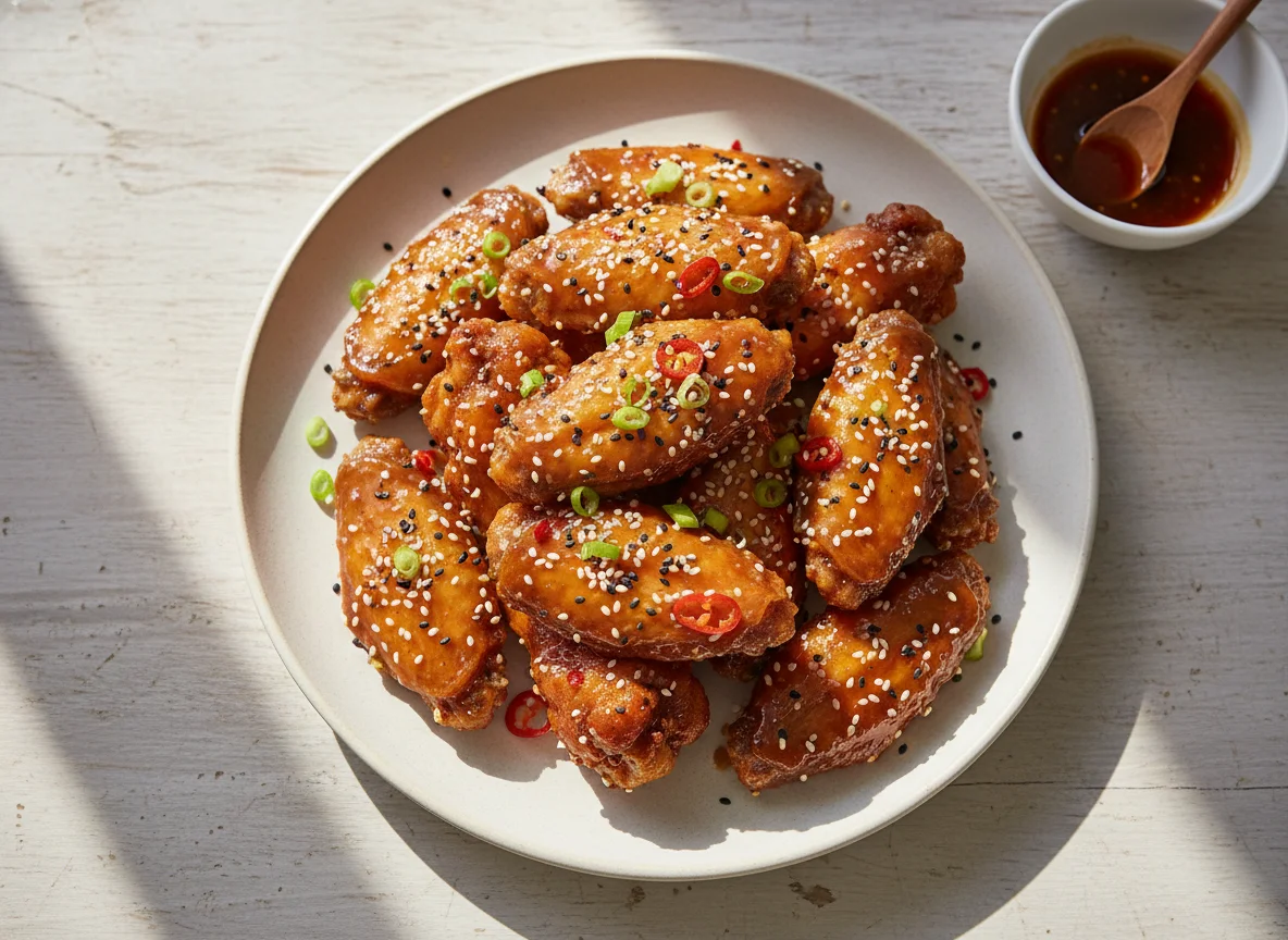 Sticky Sesame Chicken Wings photo