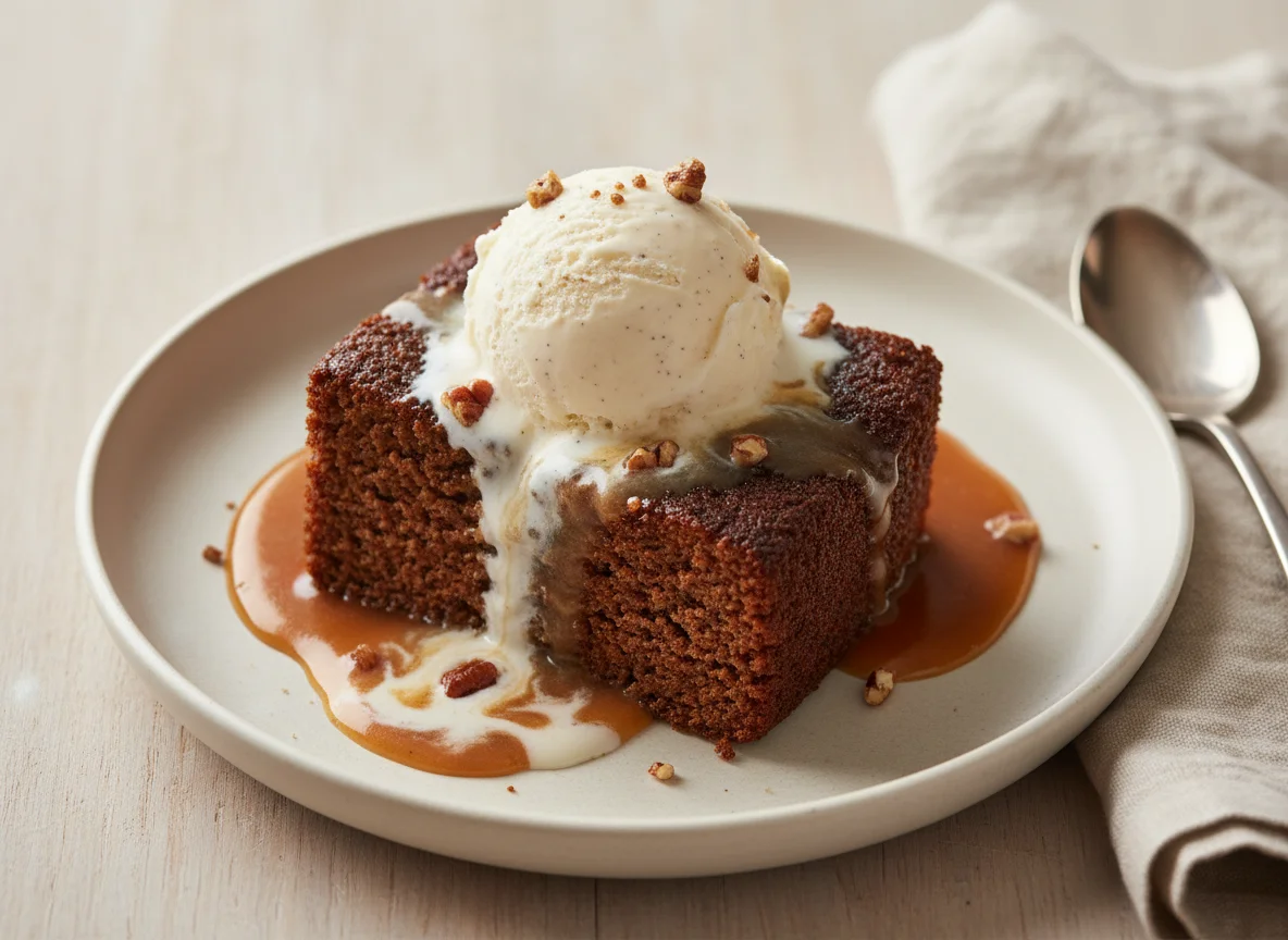 Sticky toffee pudding photo