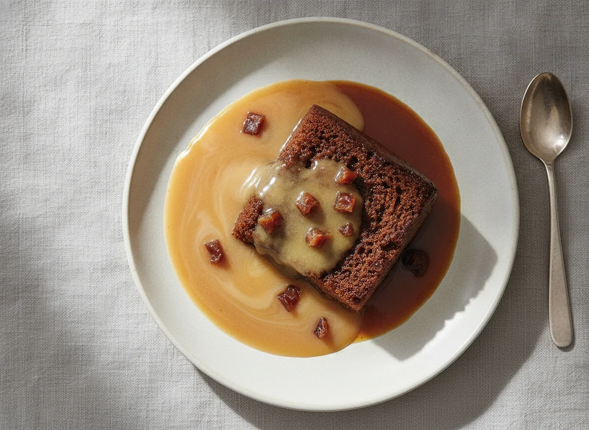 Sticky Toffee Pudding with Custard photo