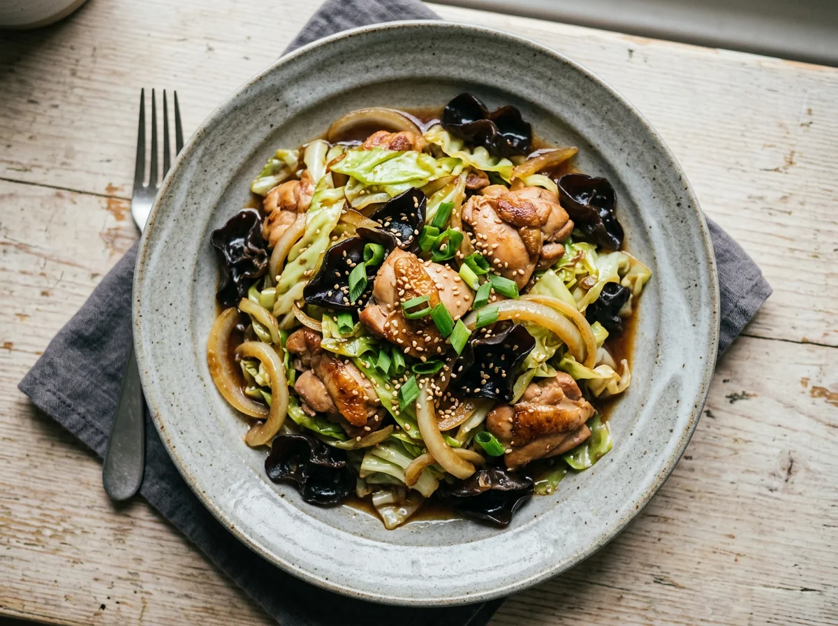 Stir-fried Chicken with Cabbage photo