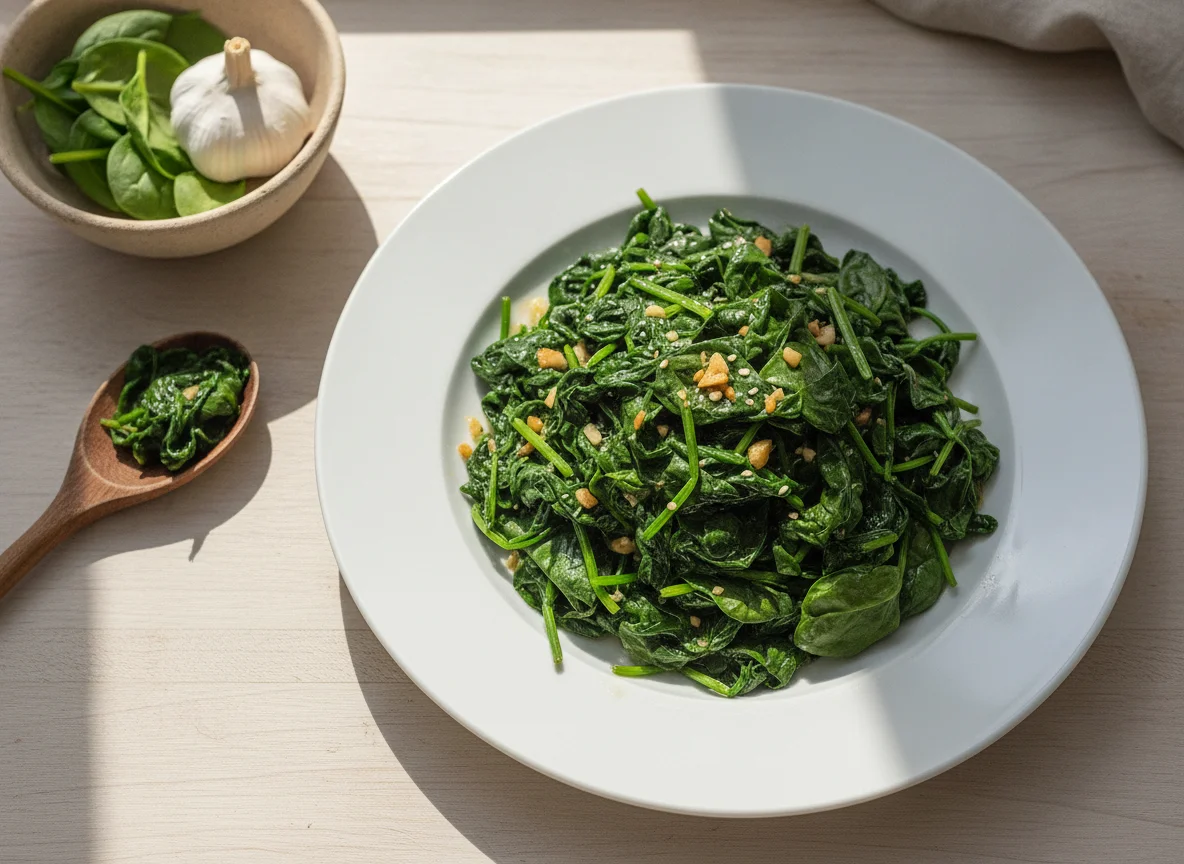 Stir-fried Spinach photo