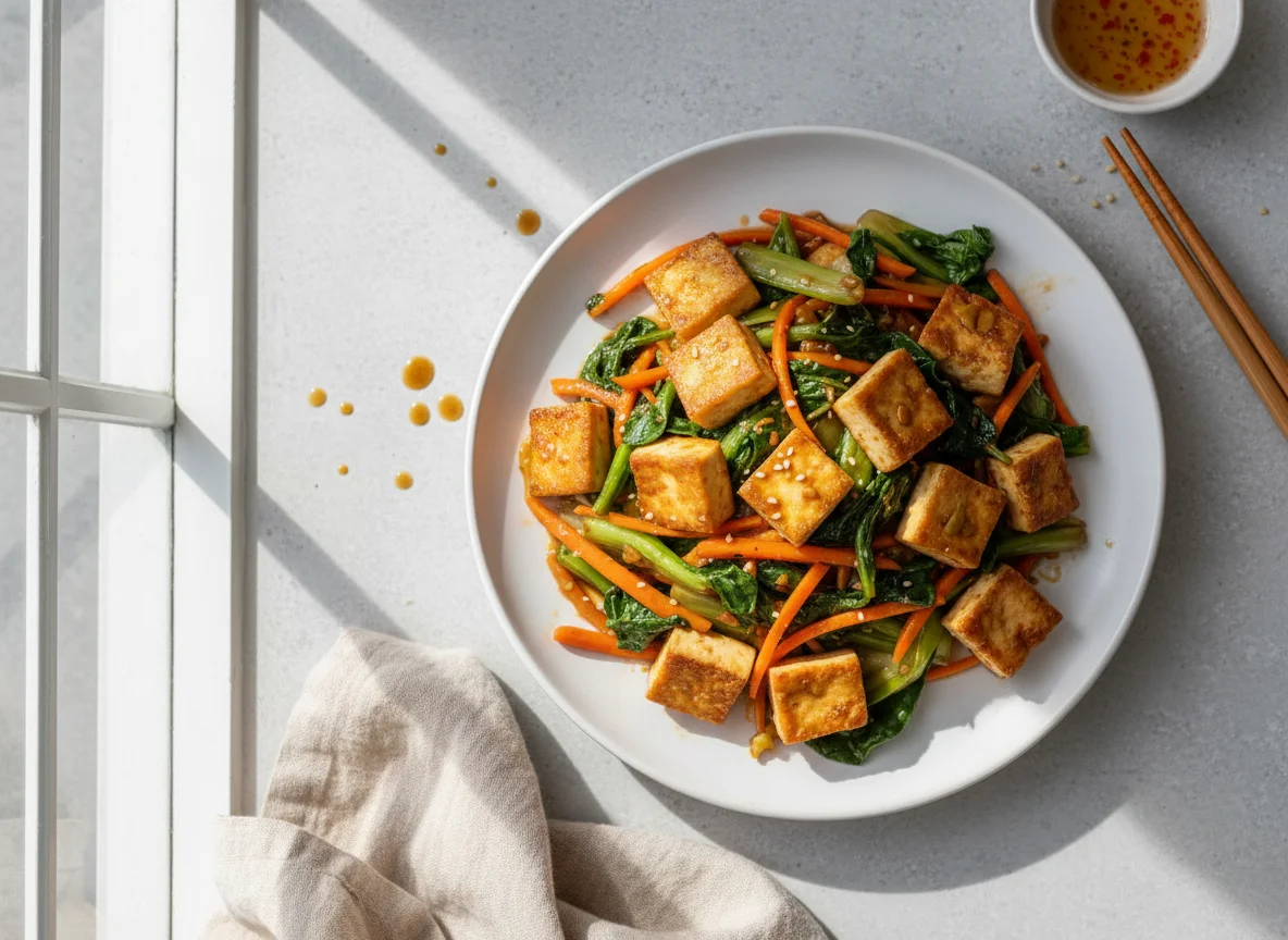Stir-fried Tofu with Vegetables photo