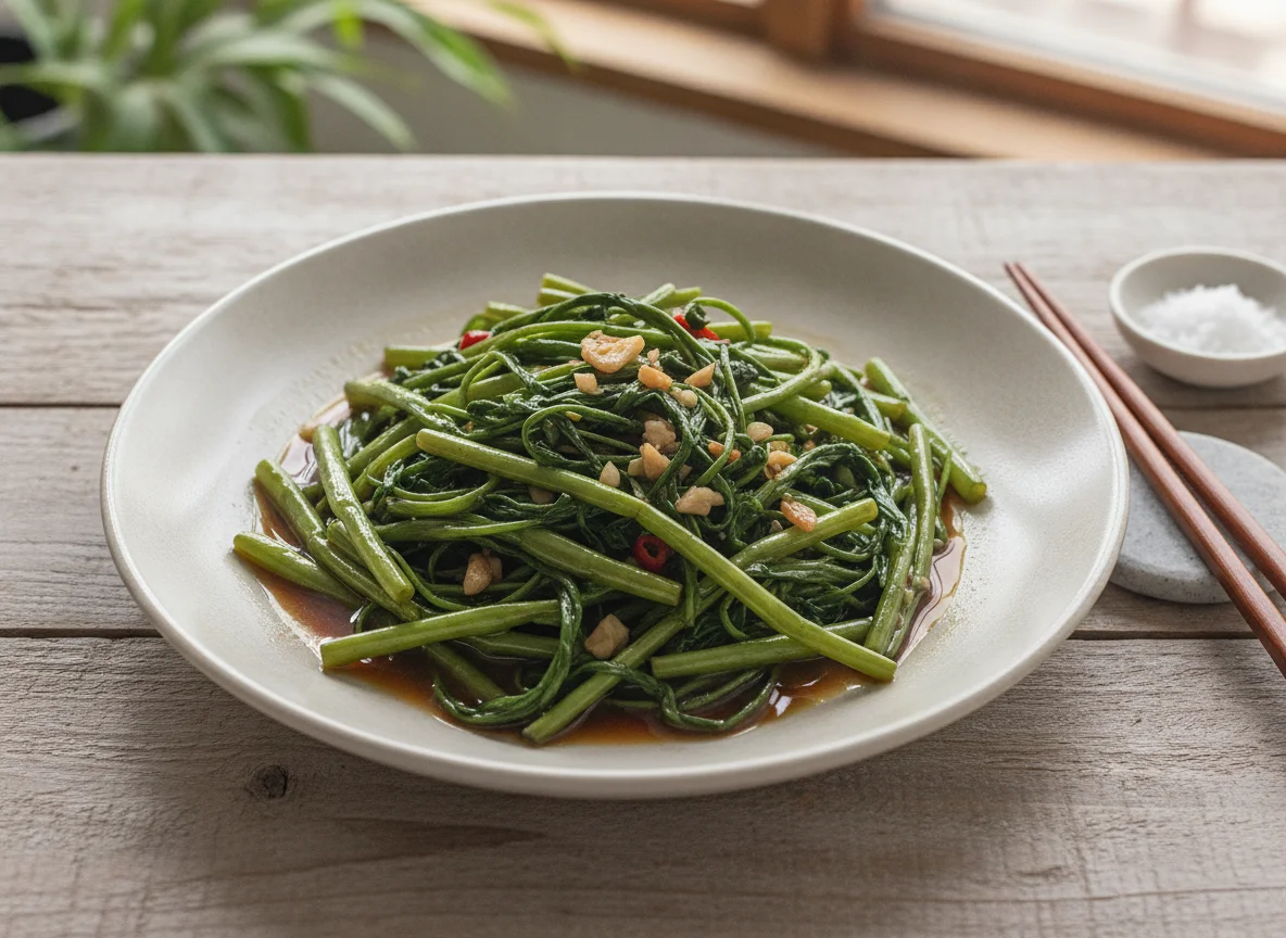 Stir-fried Water Spinach photo