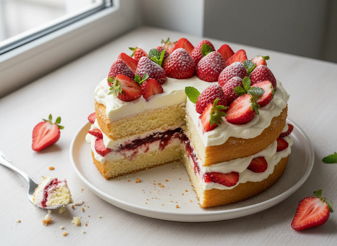 Strawberry Cream Cake photo