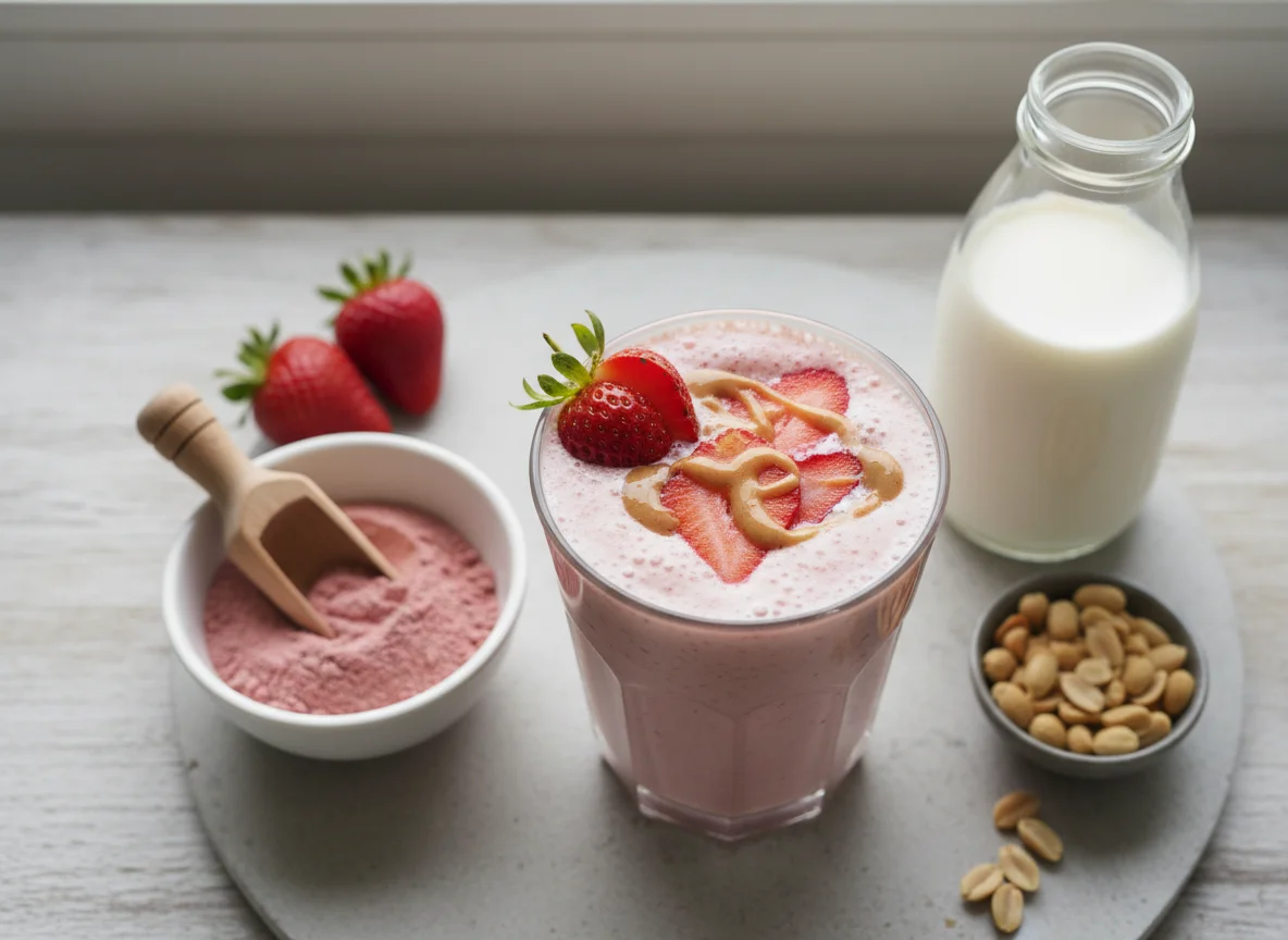 Strawberry Protein Smoothie photo