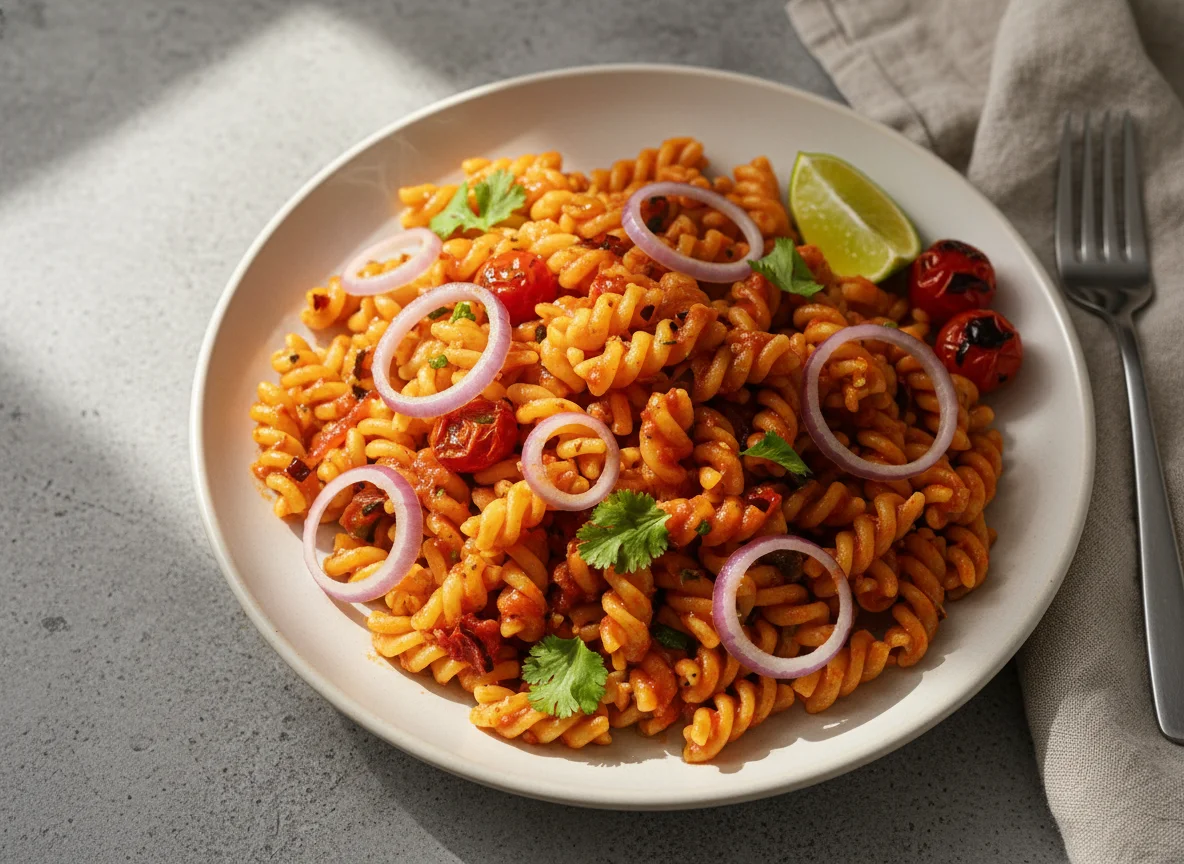 Street Style Macaroni Pasta photo