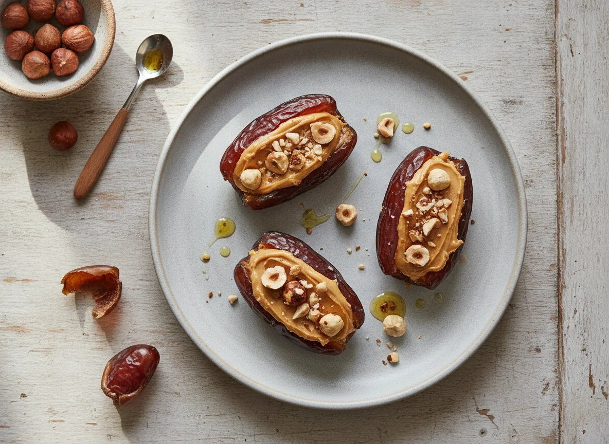 Stuffed Date with Nut Butter and Hazelnut photo