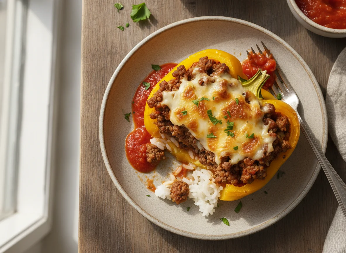 Stuffed Yellow Bell Pepper photo