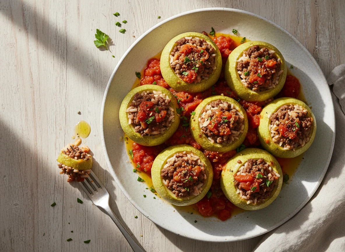 Stuffed Zucchini (Kousa Mahshi) photo