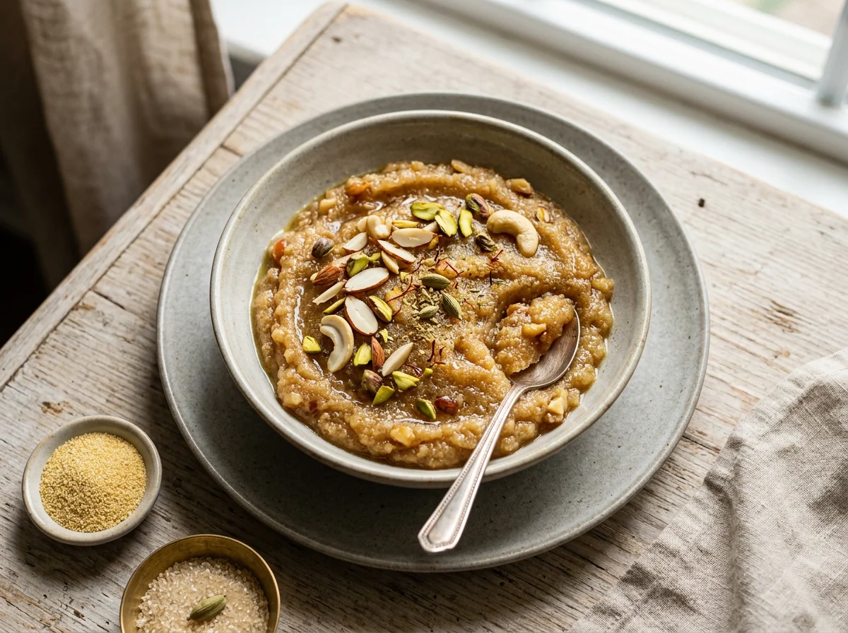 Suji Halwa (Semolina Halwa) photo