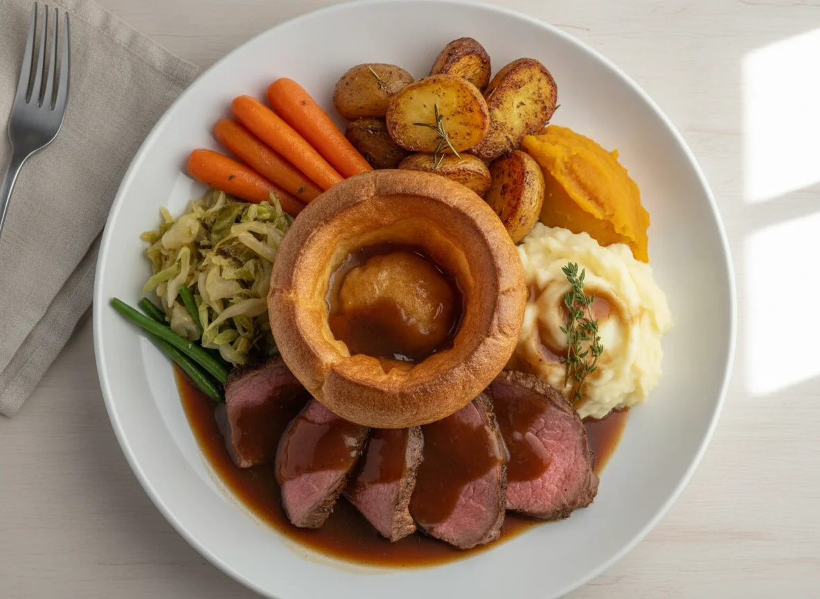 Sunday Roast with Yorkshire Pudding photo