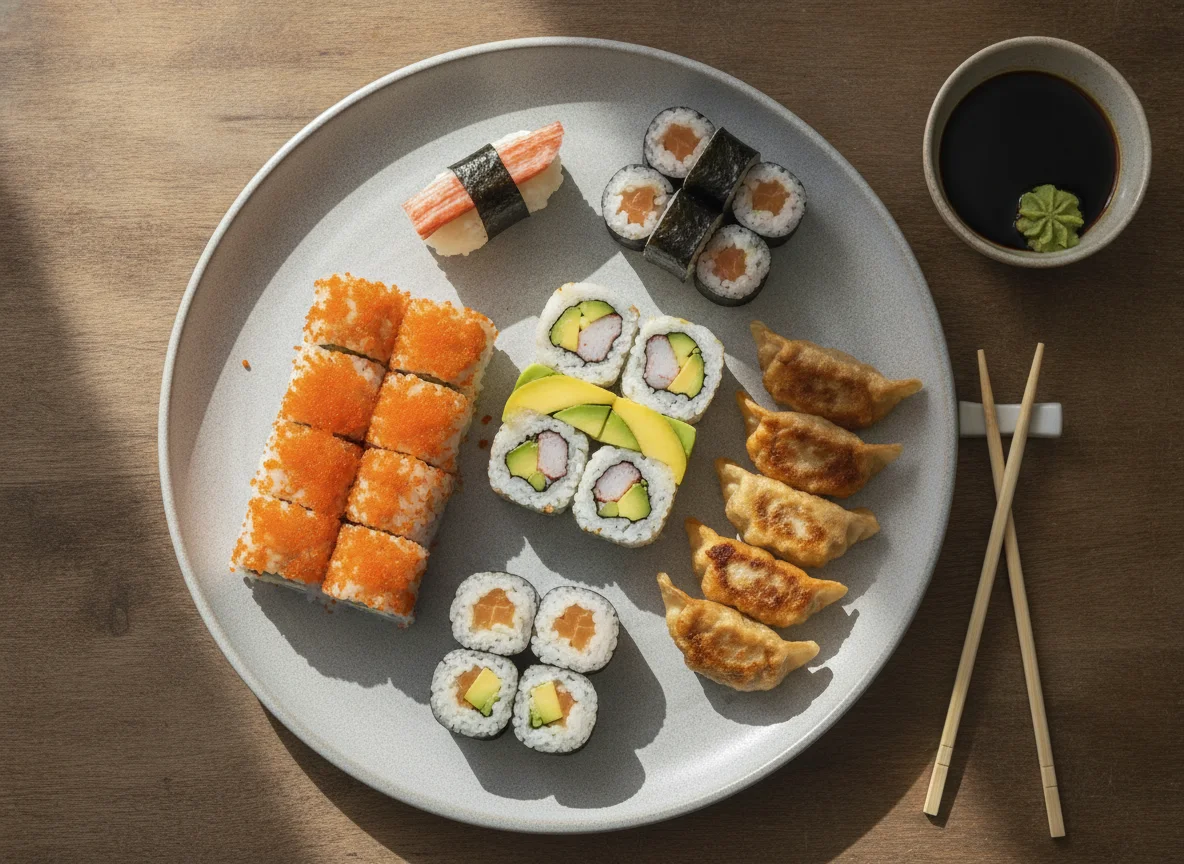 Sushi and Gyoza Platter photo