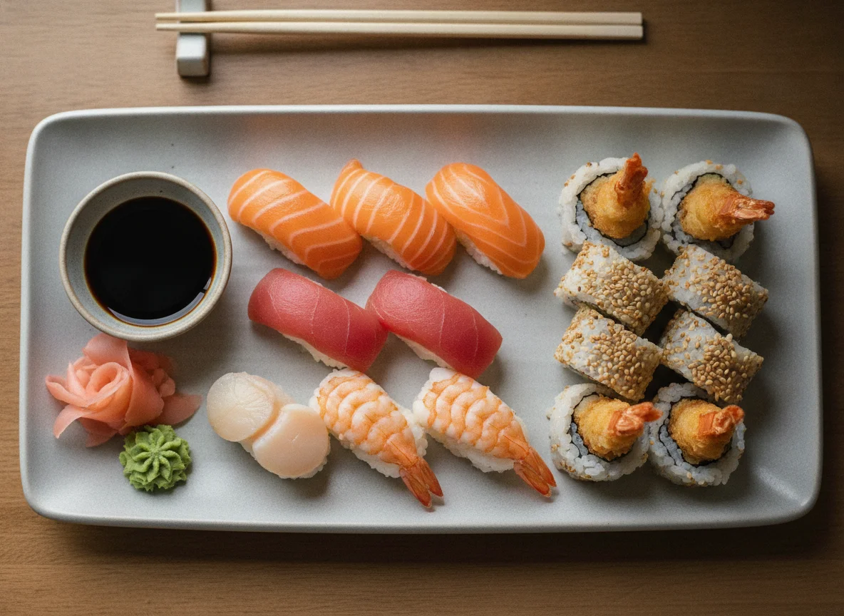 Sushi Platter with Maki and Nigiri photo
