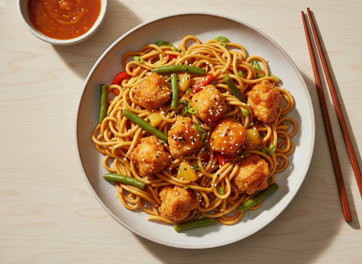 Sweet and Sour Chicken Noodles photo