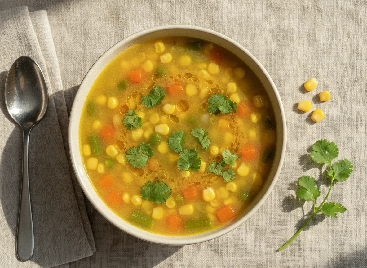 Sweet Corn Vegetable Soup photo