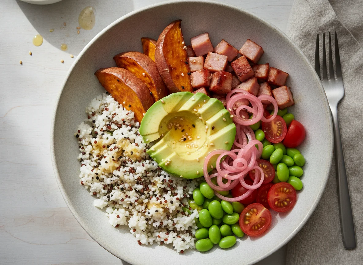 Sweet Potato and Avocado Grain Bowl photo