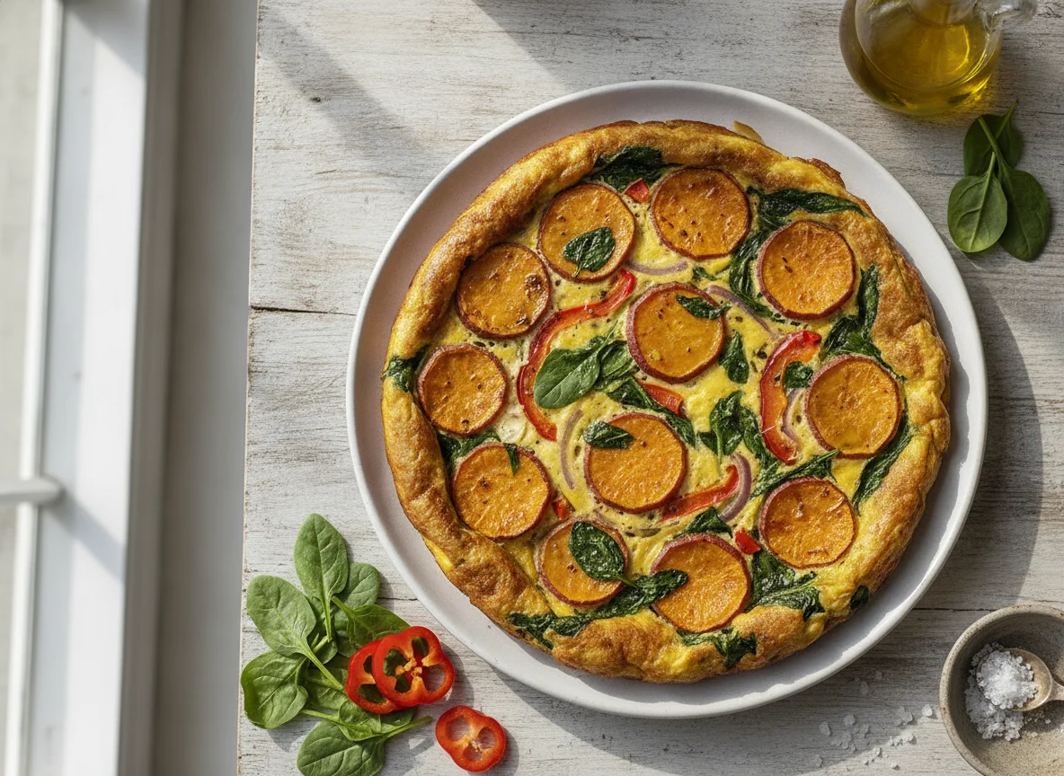 Sweet Potato and Spinach Frittata photo