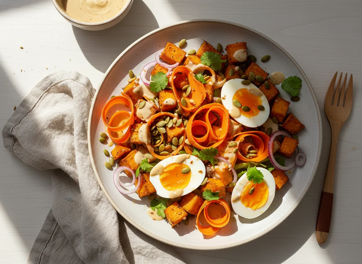 Sweet Potato, Eggs, and Carrot Salad photo