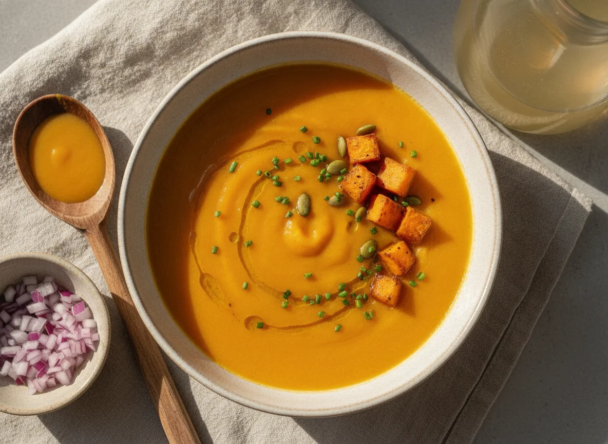 Sweet potato soup photo