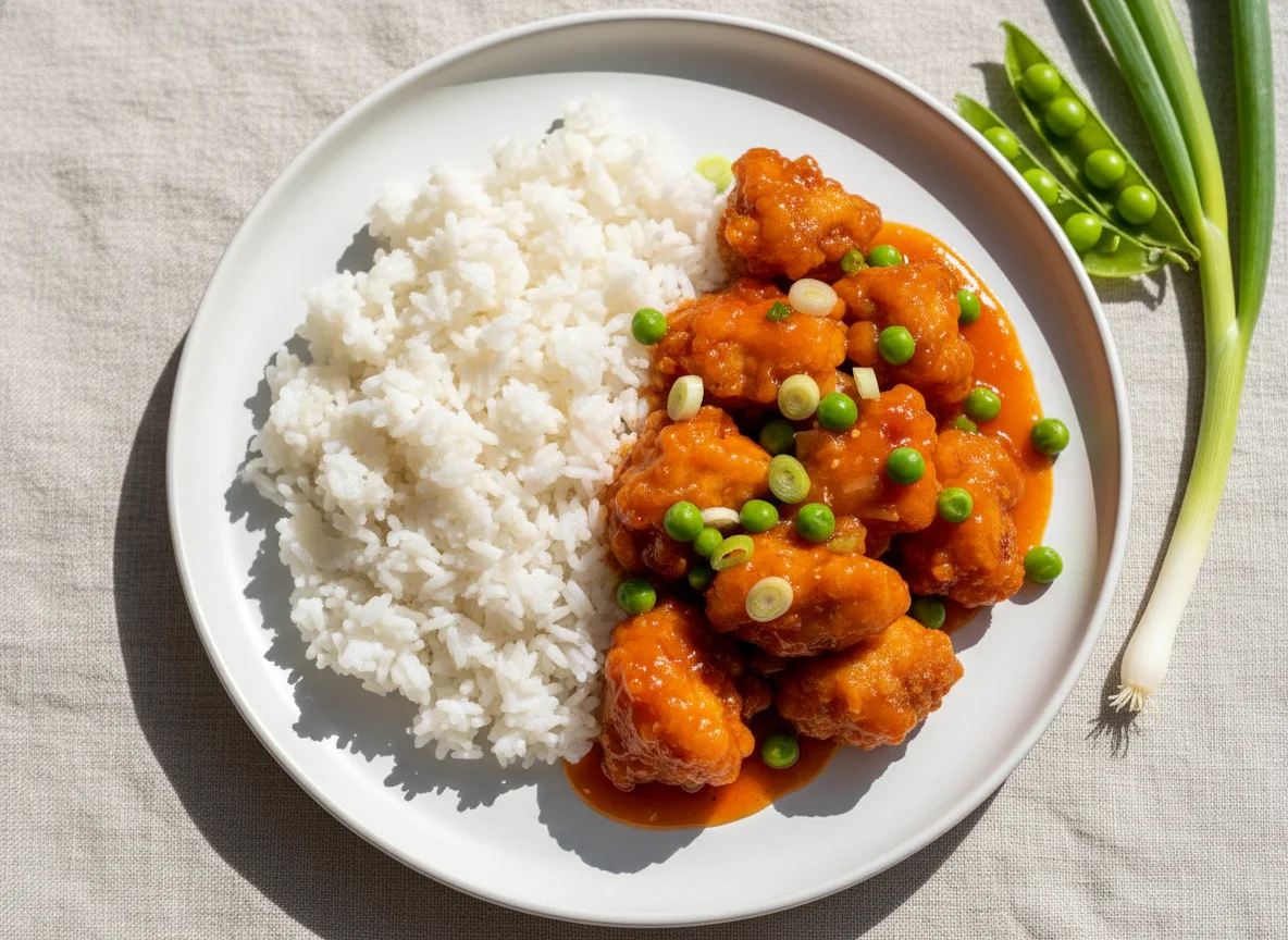 Sweet & Sour Chicken with Rice photo