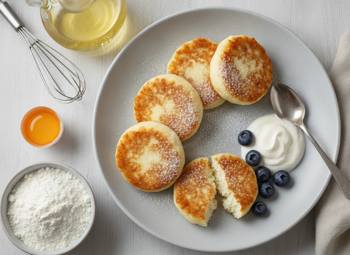 Syrniki (Cheese Pancakes) photo
