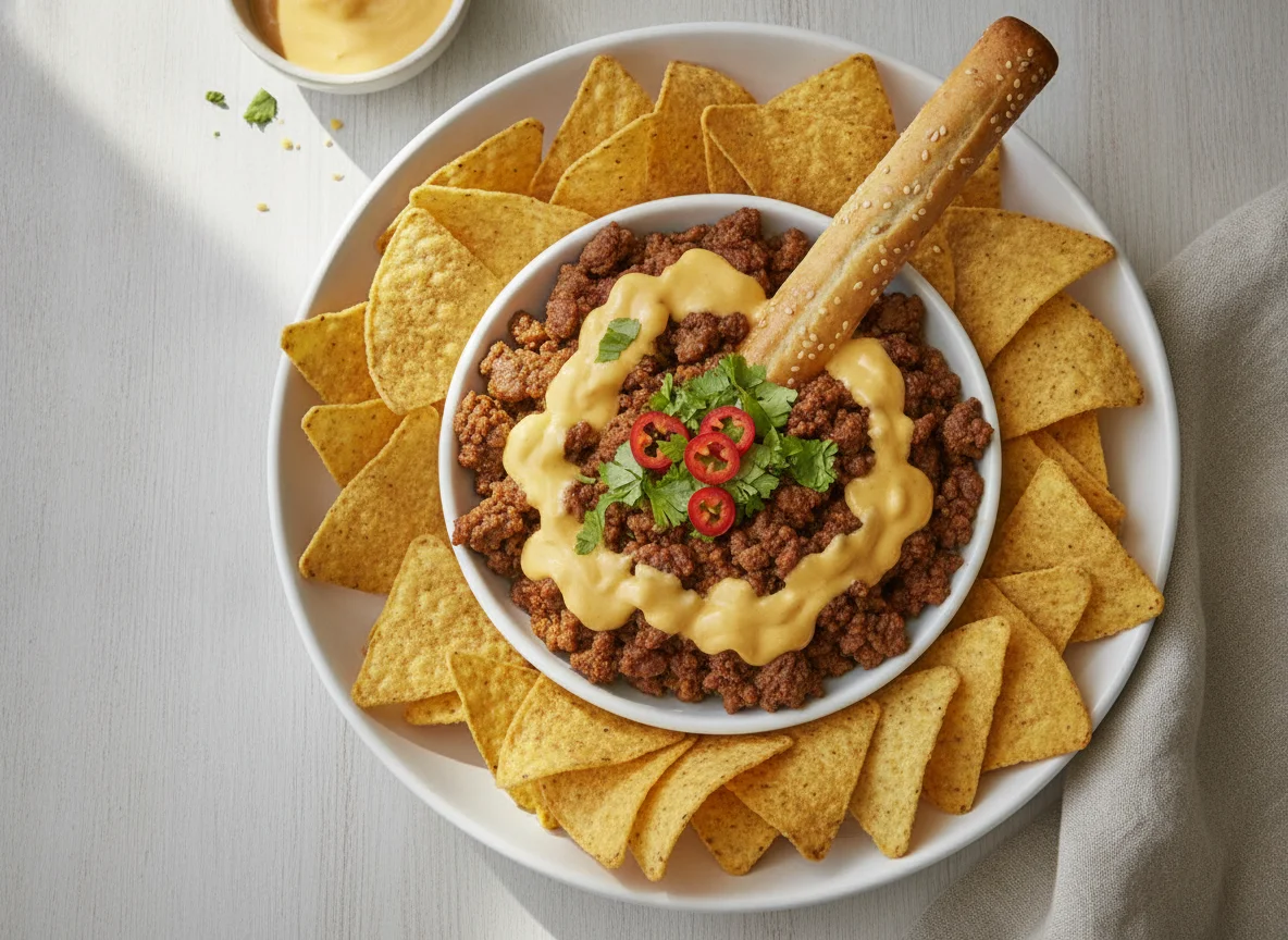 Taco Bowl with Tortilla Chips photo