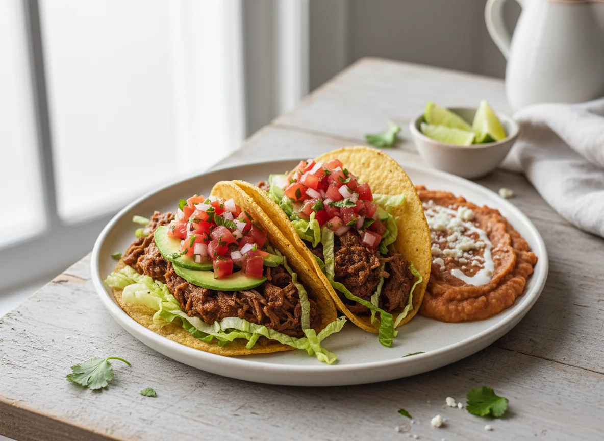 Tacos with Refried Beans photo