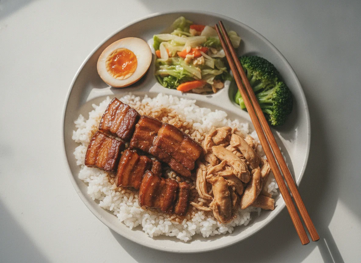 Taiwanese Convenience Store Bento photo