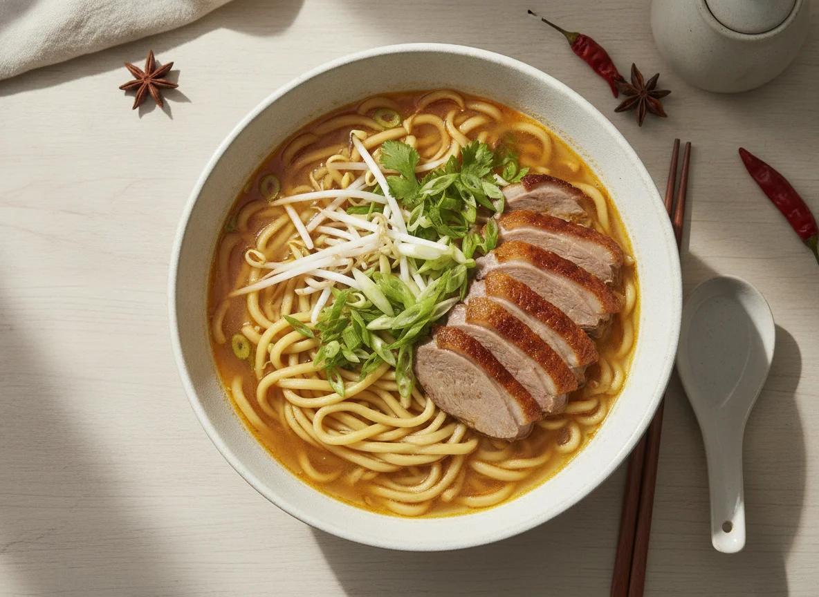 Taiwanese Duck Noodle Soup photo