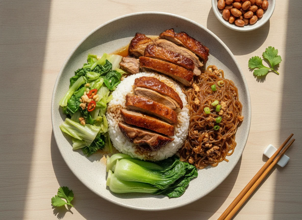 Taiwanese Duck Rice Bento photo