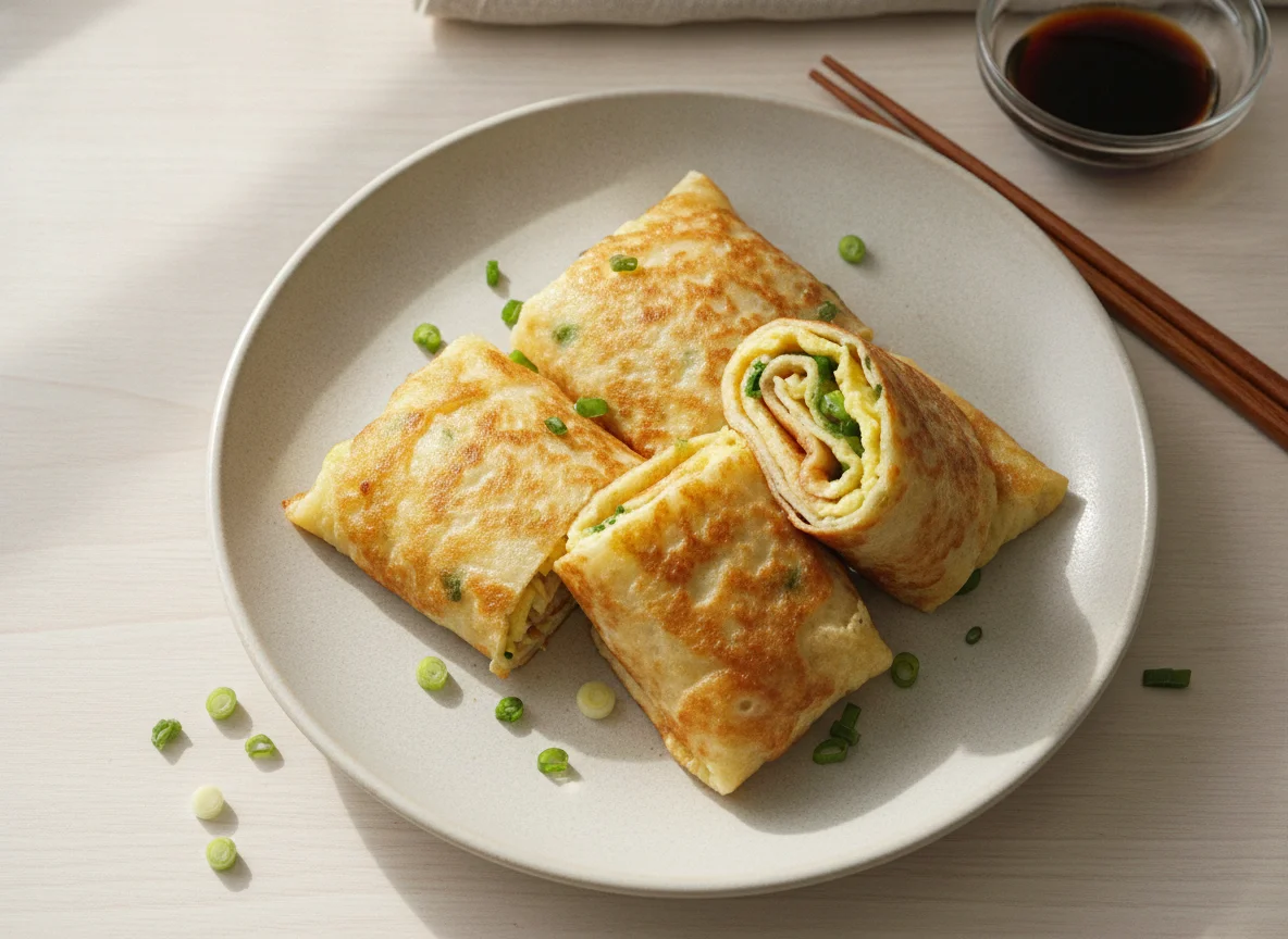 Taiwanese Egg Crepe (Dan Bing) photo