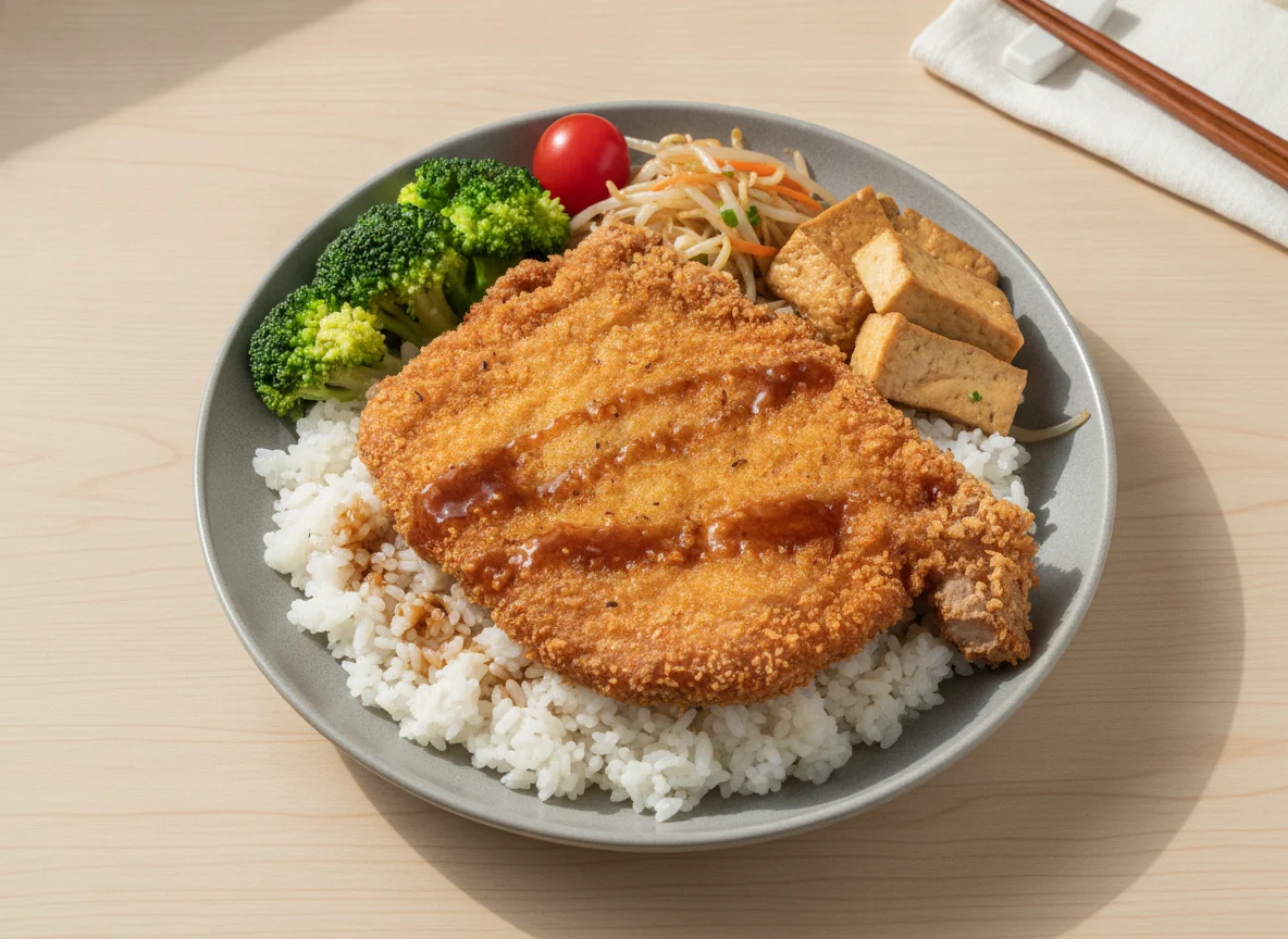 Taiwanese Fried Pork Chop Bento photo