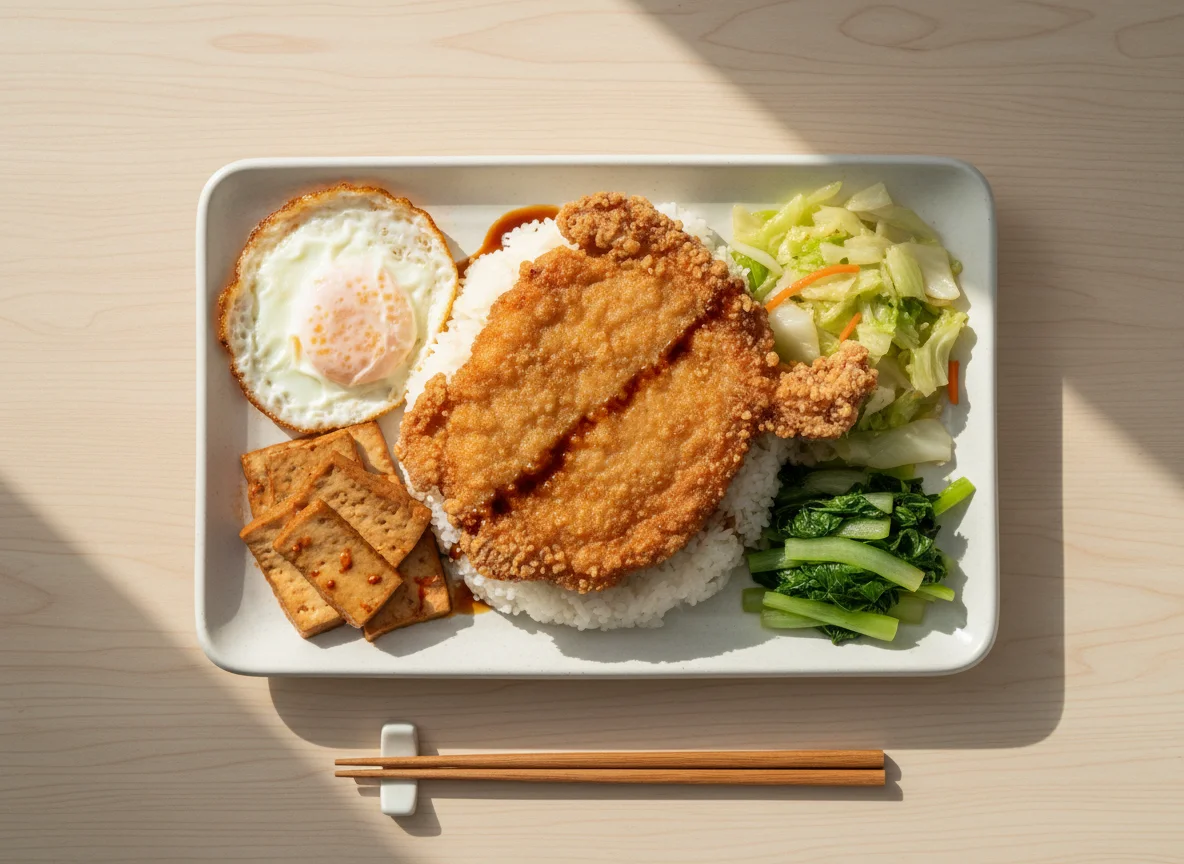 Taiwanese Pork Chop Bento photo