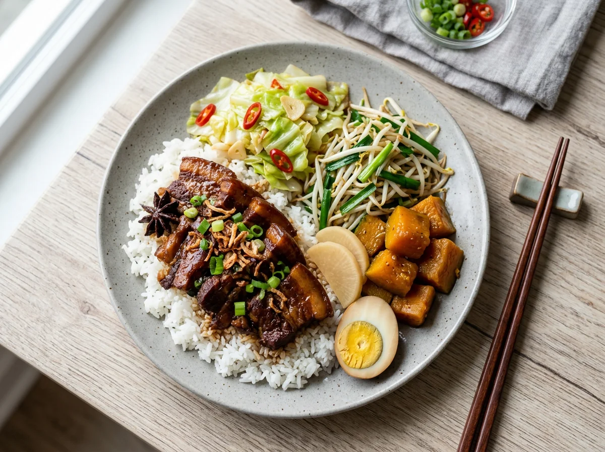 Taiwanese Pork Rice Bento photo