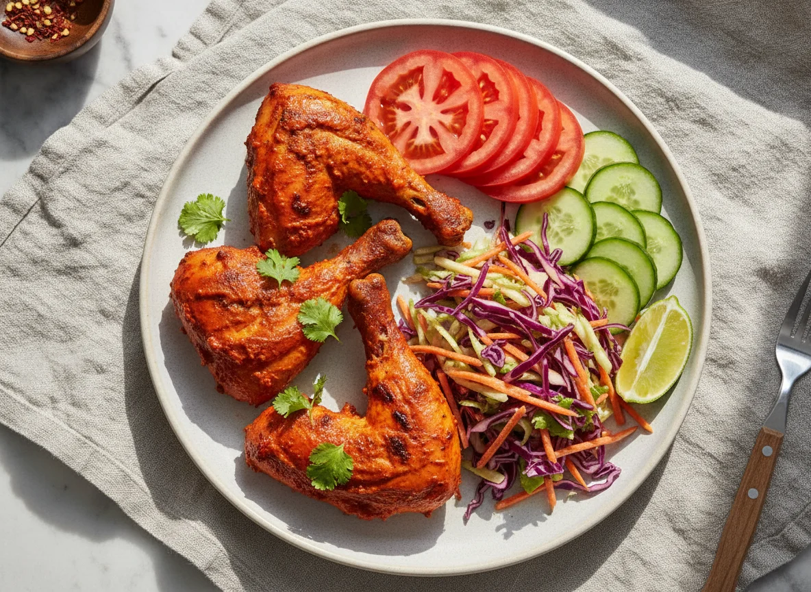 Tandoori Chicken with Fresh Salad photo