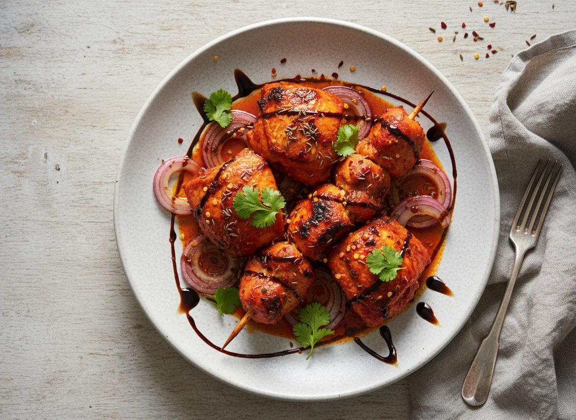 Tandoori Chicken with Onions photo