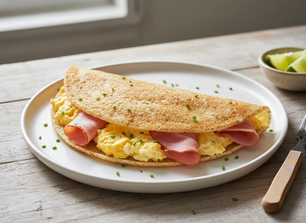 Tapioca with Ham and Cheese photo