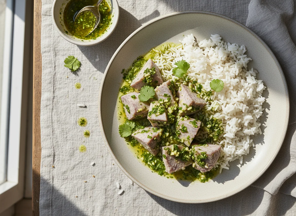 Taro (Qolqas) with Rice photo