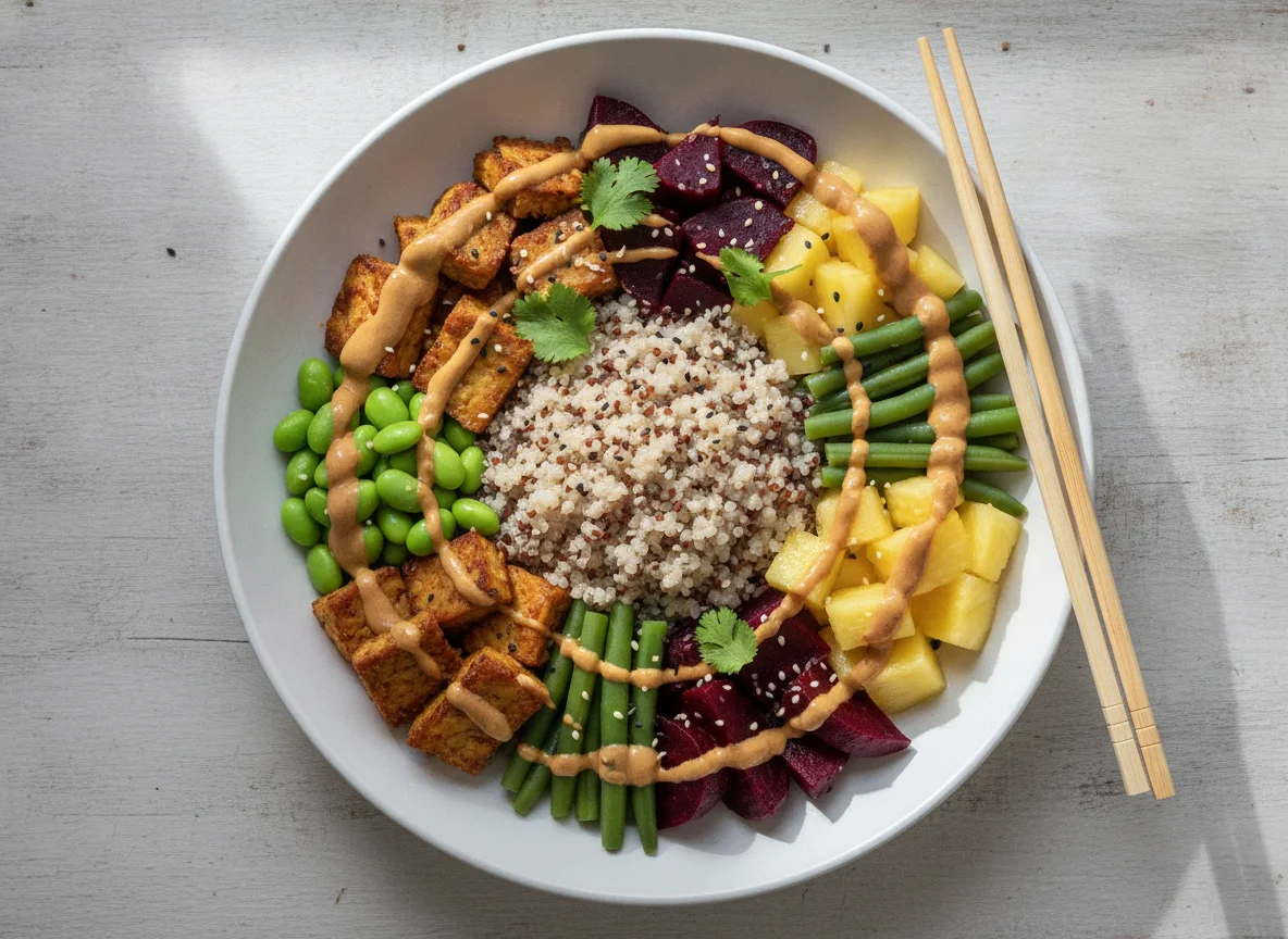 Tempeh and Quinoa Buddha Bowl photo