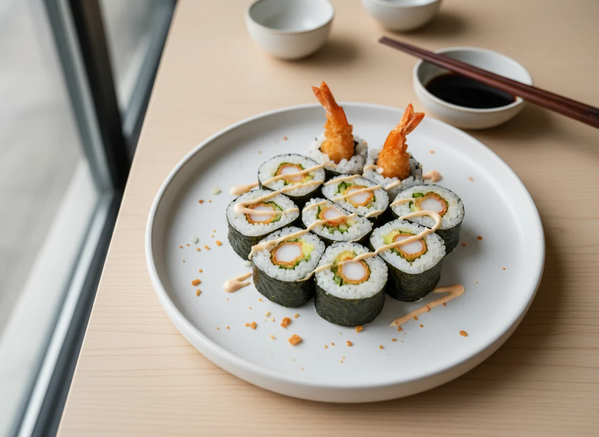 Tempura Shrimp Sushi Roll photo