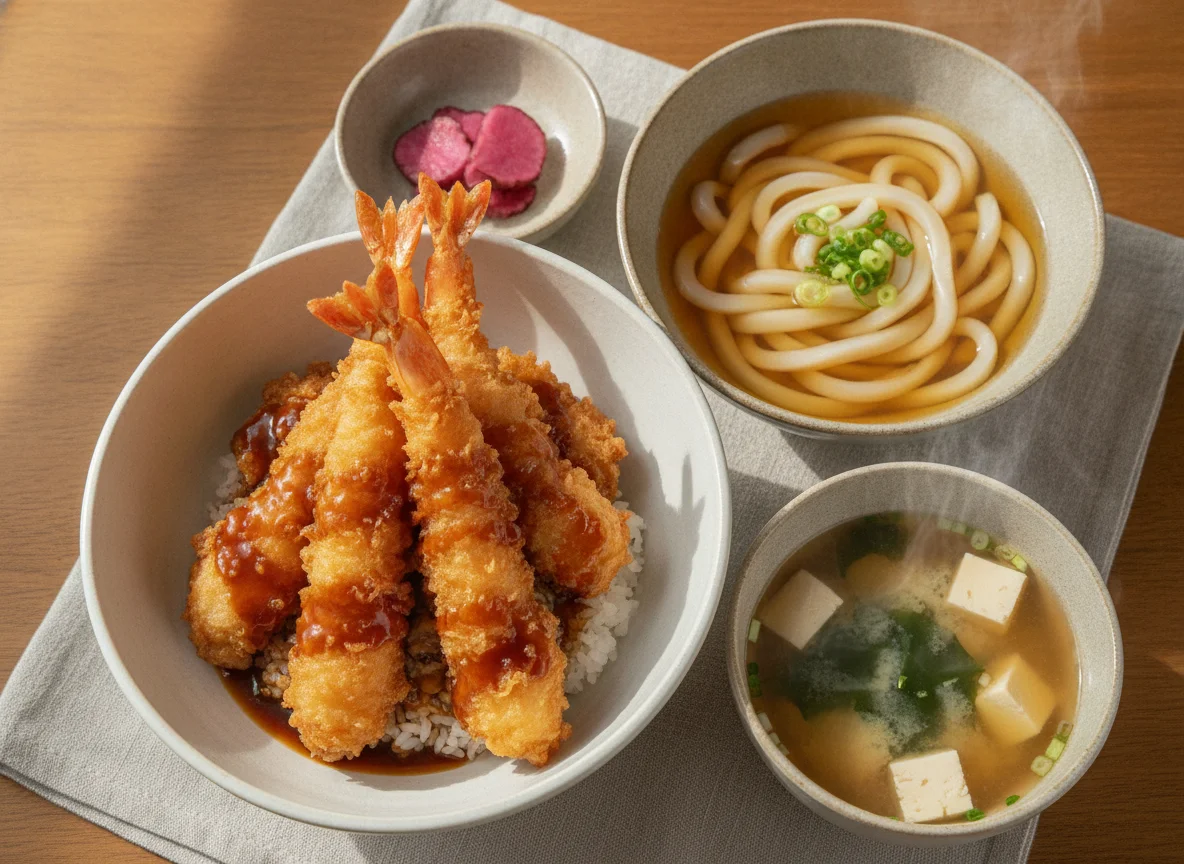 Tendon and Udon Set photo
