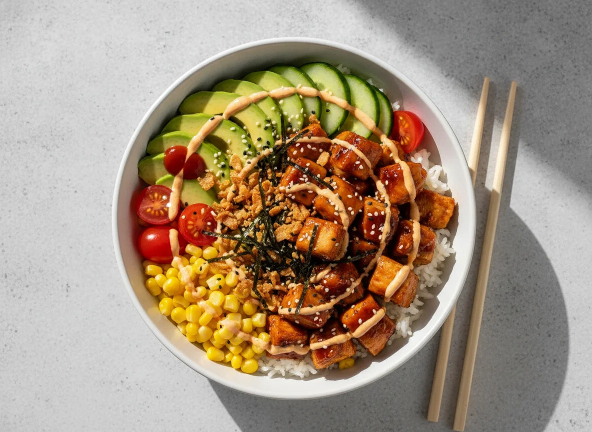 Teriyaki Chicken Poke Bowl photo