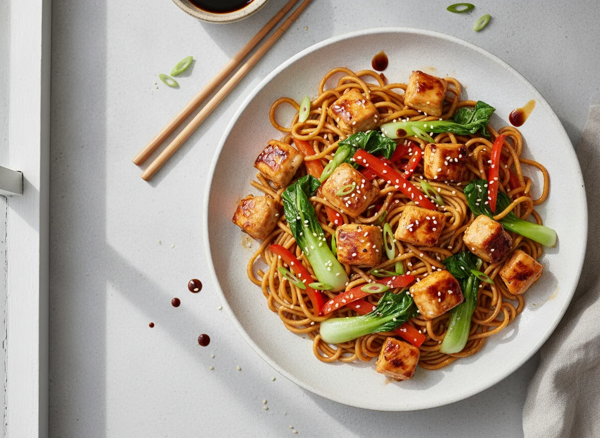 Teriyaki Chicken & Veg Noodles photo