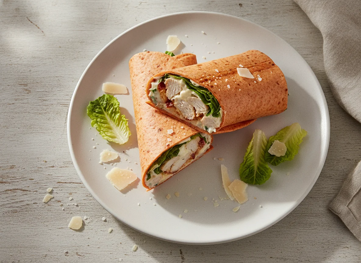 Tesco Chicken Caesar Tomato Tortilla Wrap photo